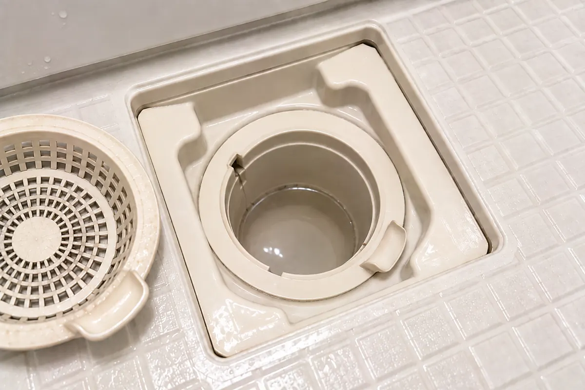 AFTER：分解洗浄後の同じ排水口